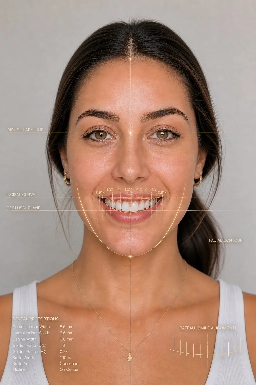 DSD analysis with annotated facial landmarks